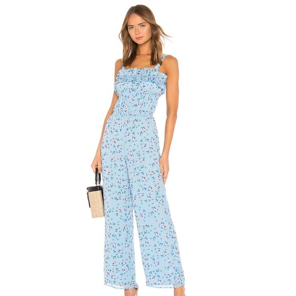 Tularosa Pants - Tularosa Ellie Jumpsuit Blue Small A86